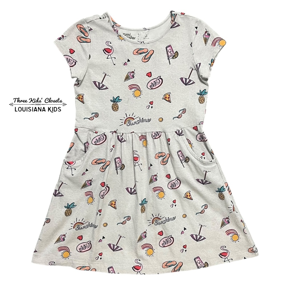 Rumi + Ryder S 6-7 Summer BFF Sunshine Dress